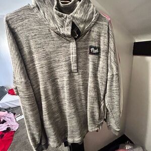 PINK Victoria's Secret Heathered Gray Sweatshirt